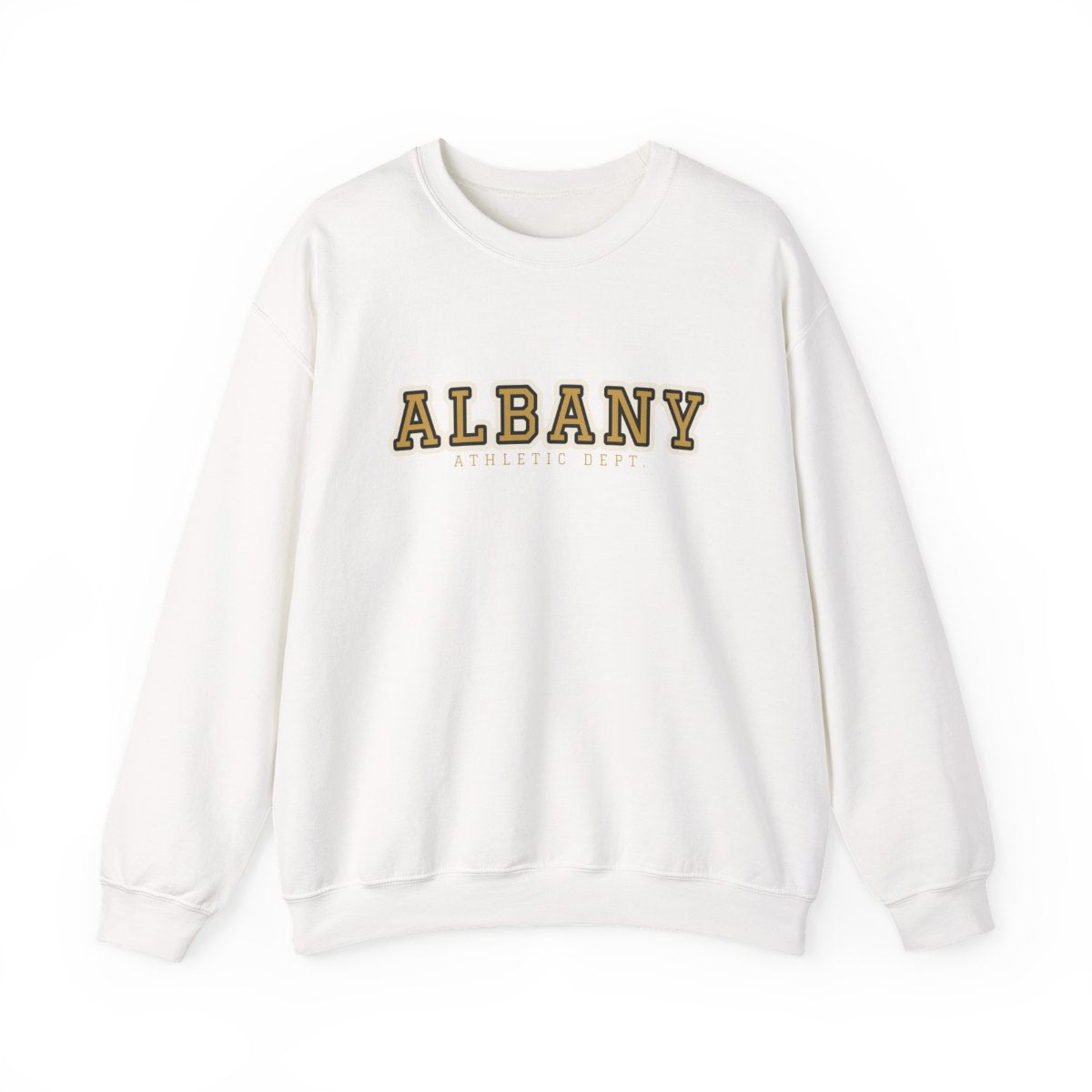 Albany Varsity — Crewneck White