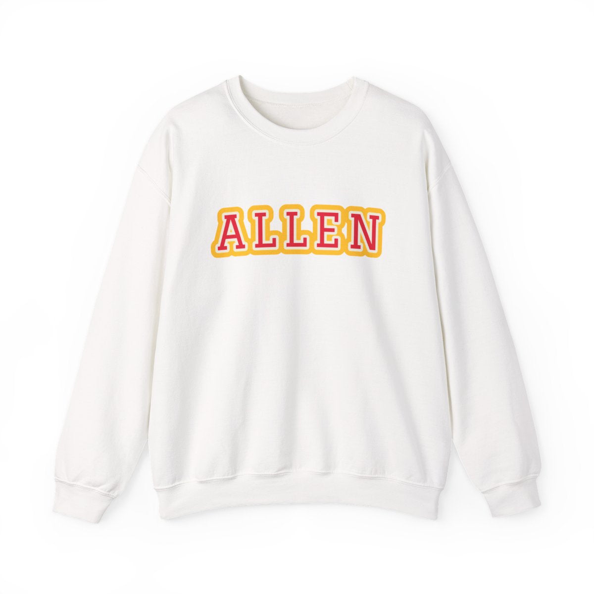 Allen Varsity — Crewneck White