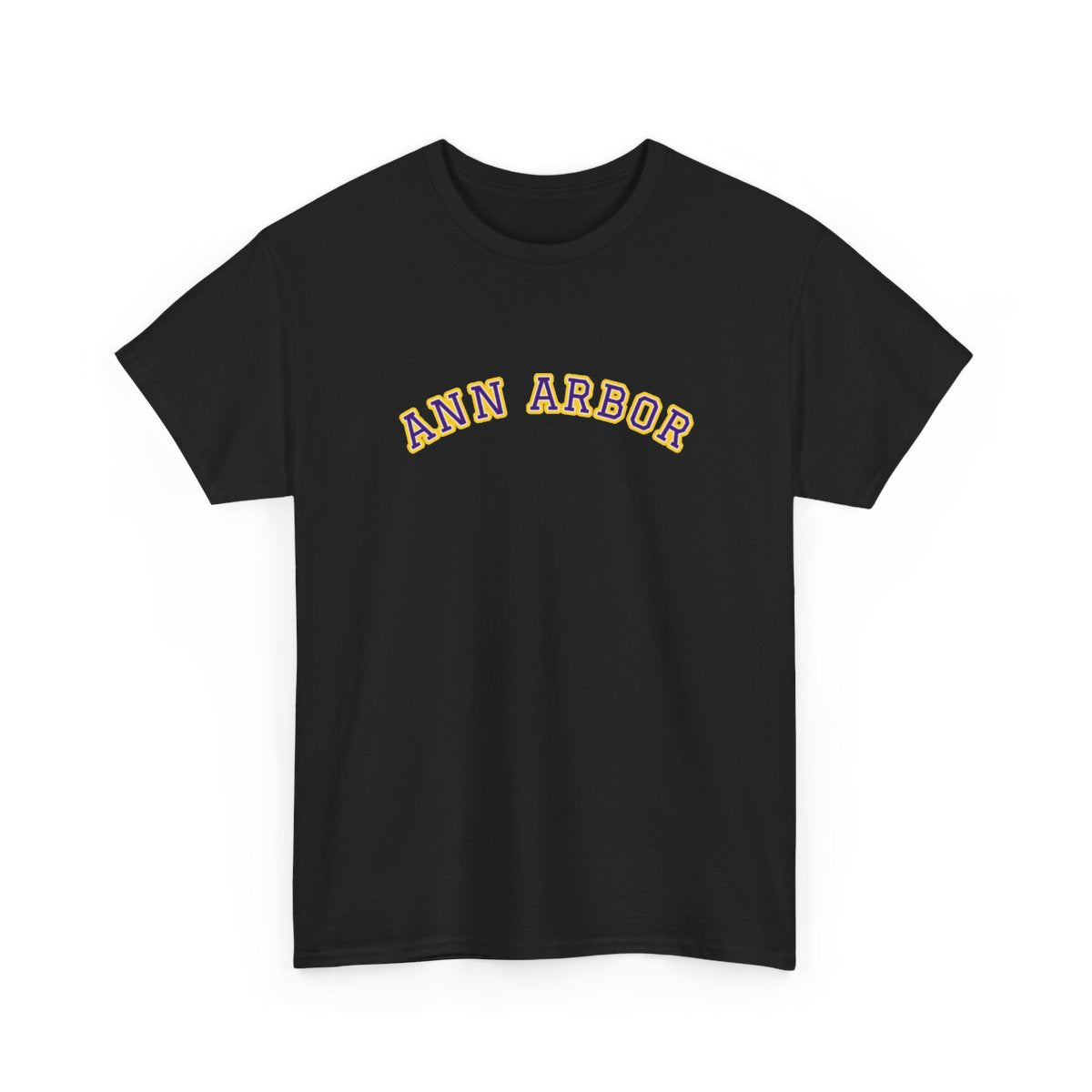 Ann Arbor Varsity — Tee Black