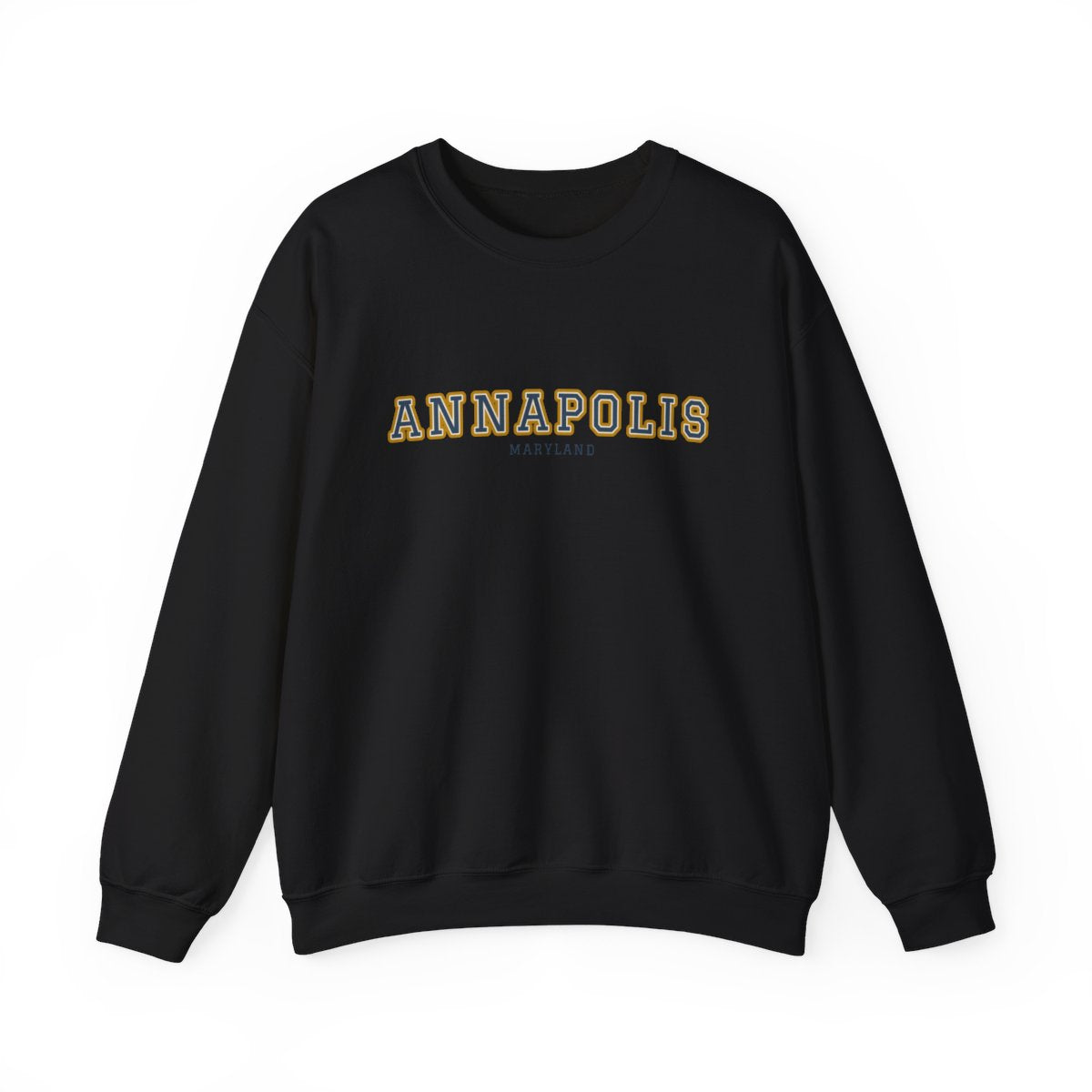 Annapolis Varsity — Crewneck Black