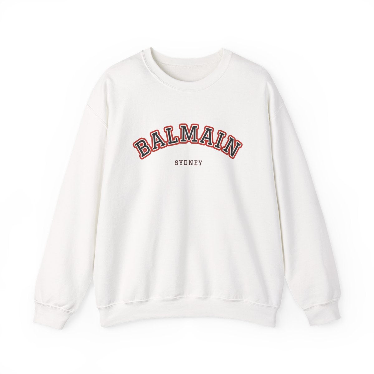Balmain Varsity — Crewneck White