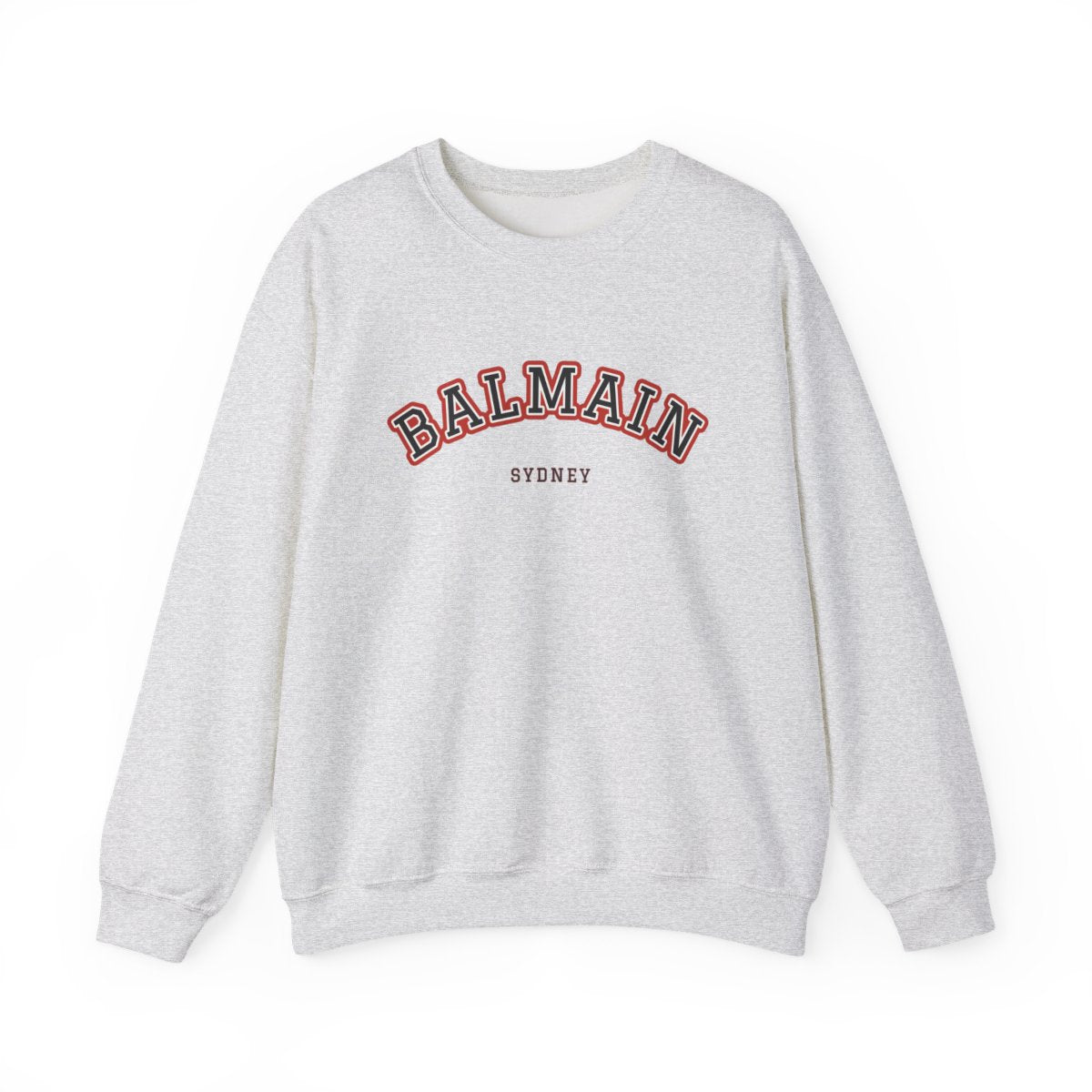 Balmain Varsity — Crewneck Ash