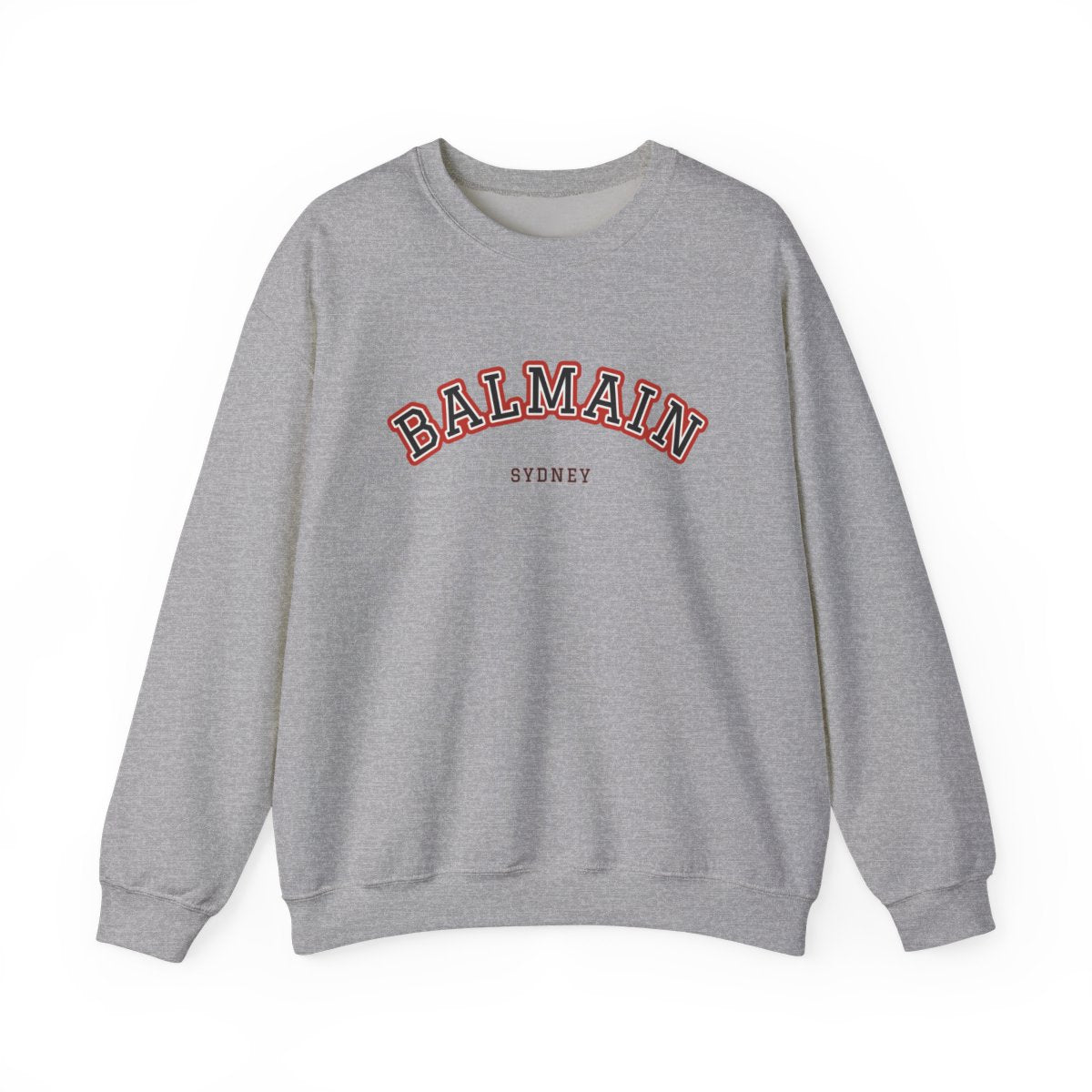 Balmain Varsity — Crewneck Sport Grey