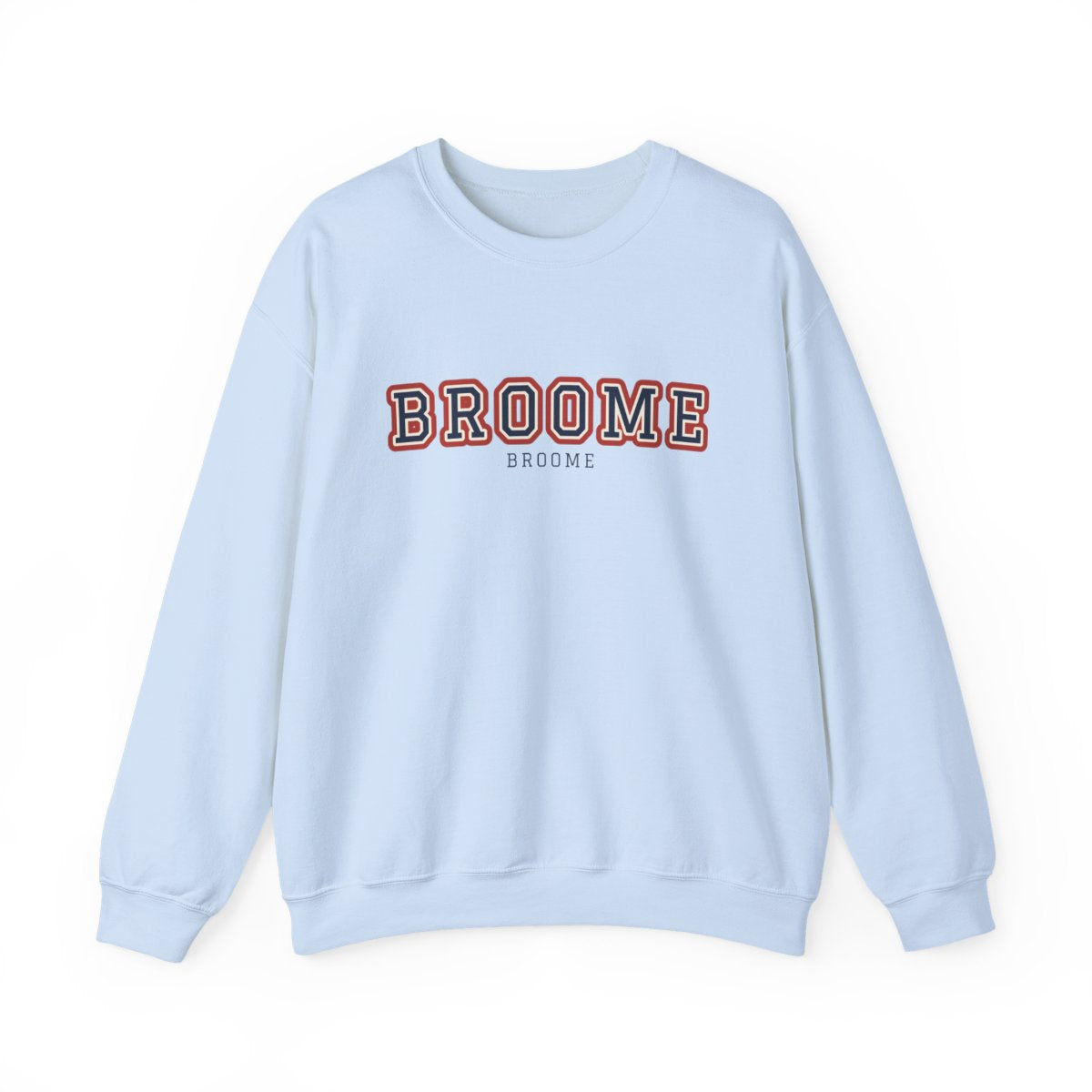 Broome Varsity — Crewneck Light Blue
