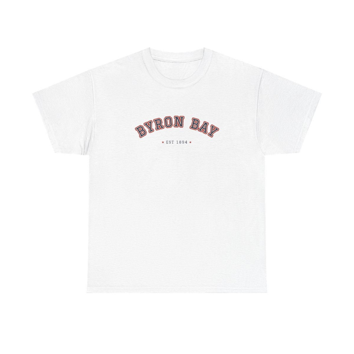 Byron Bay Varsity — Tee White