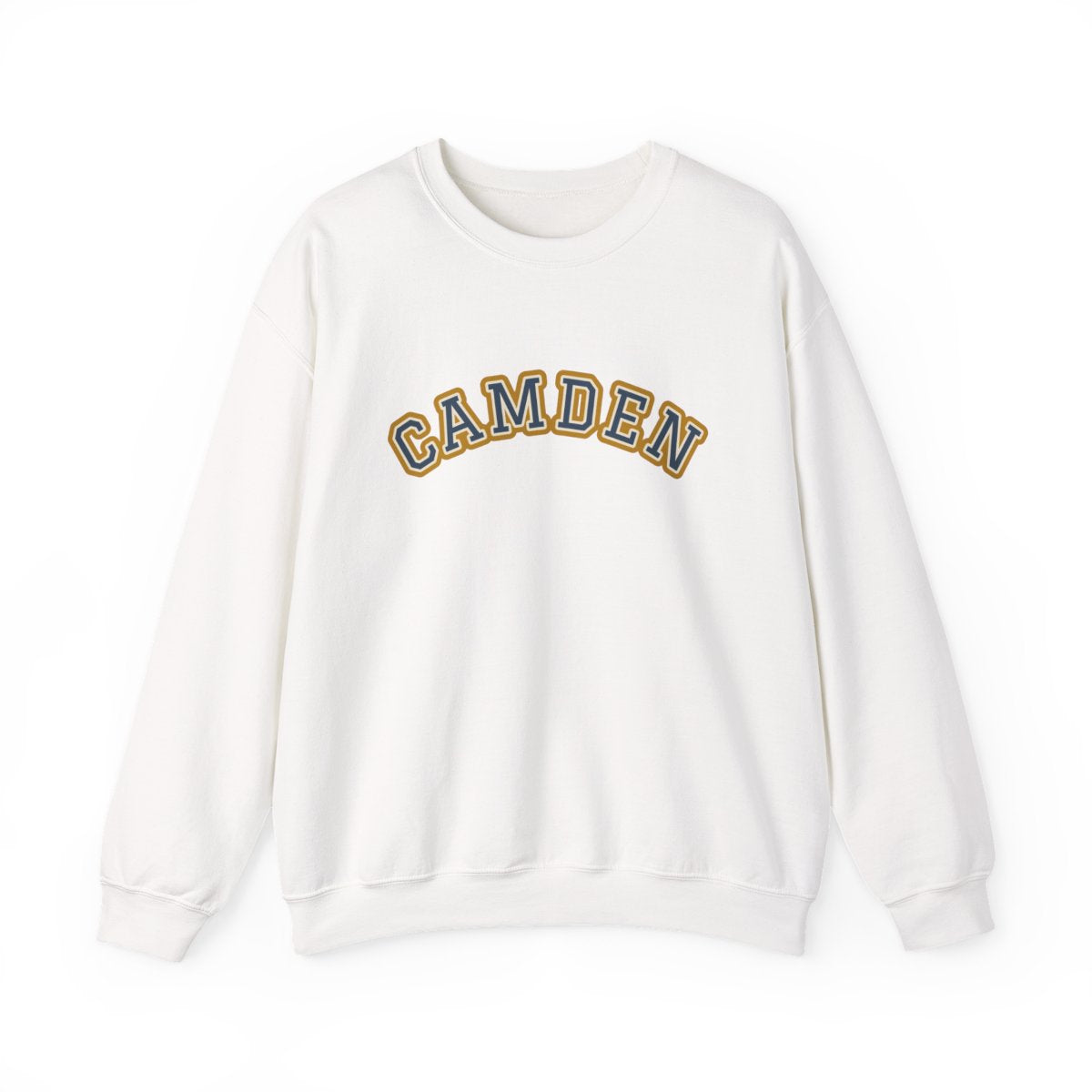 Camden Varsity — Crewneck White
