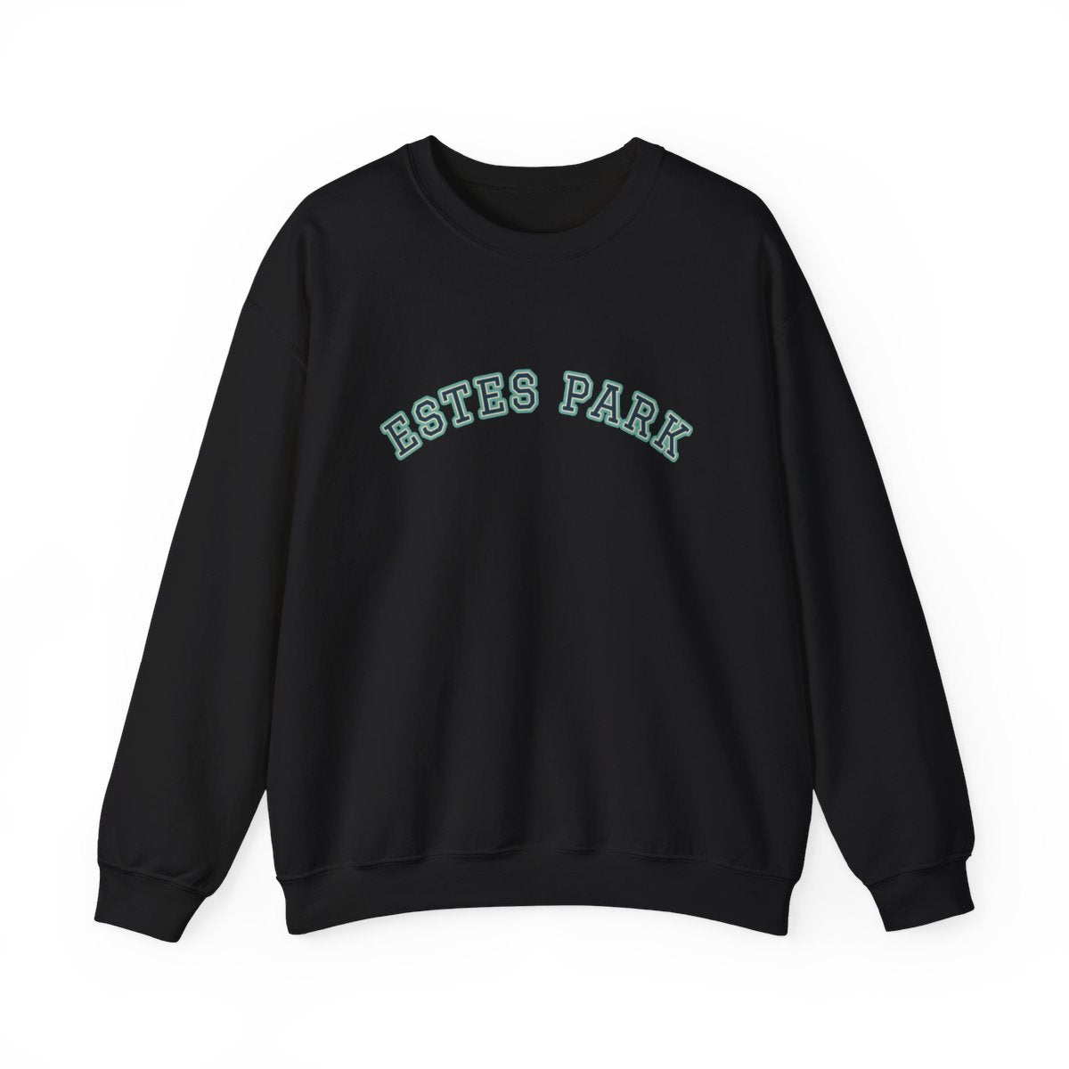 Estes Park Varsity — Crewneck Black