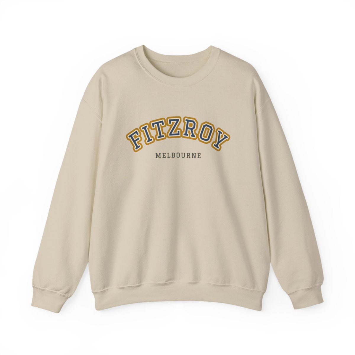 Fitzroy Varsity — Crewneck Sand