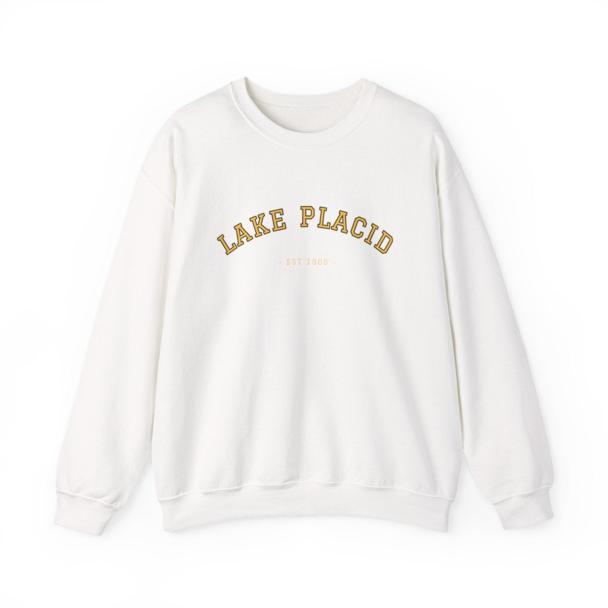 Lake Placid Varsity — Crewneck White