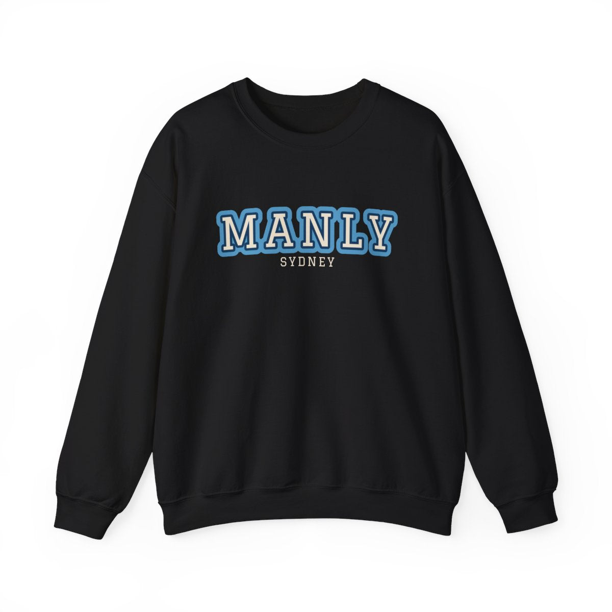 Manly Varsity — Crewneck Black