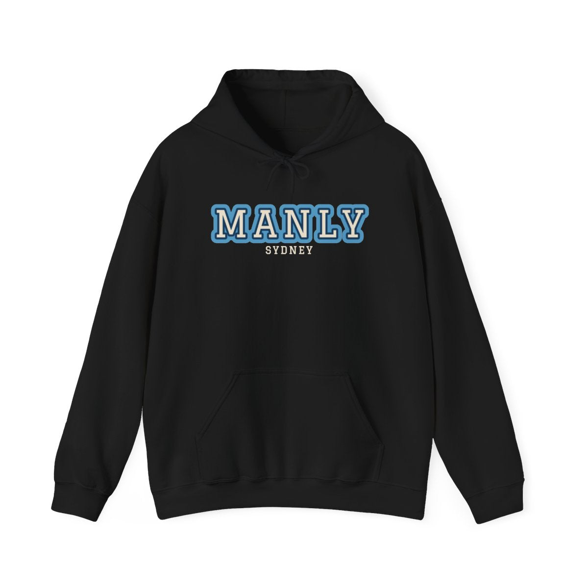 Manly Varsity — Hoodie Black