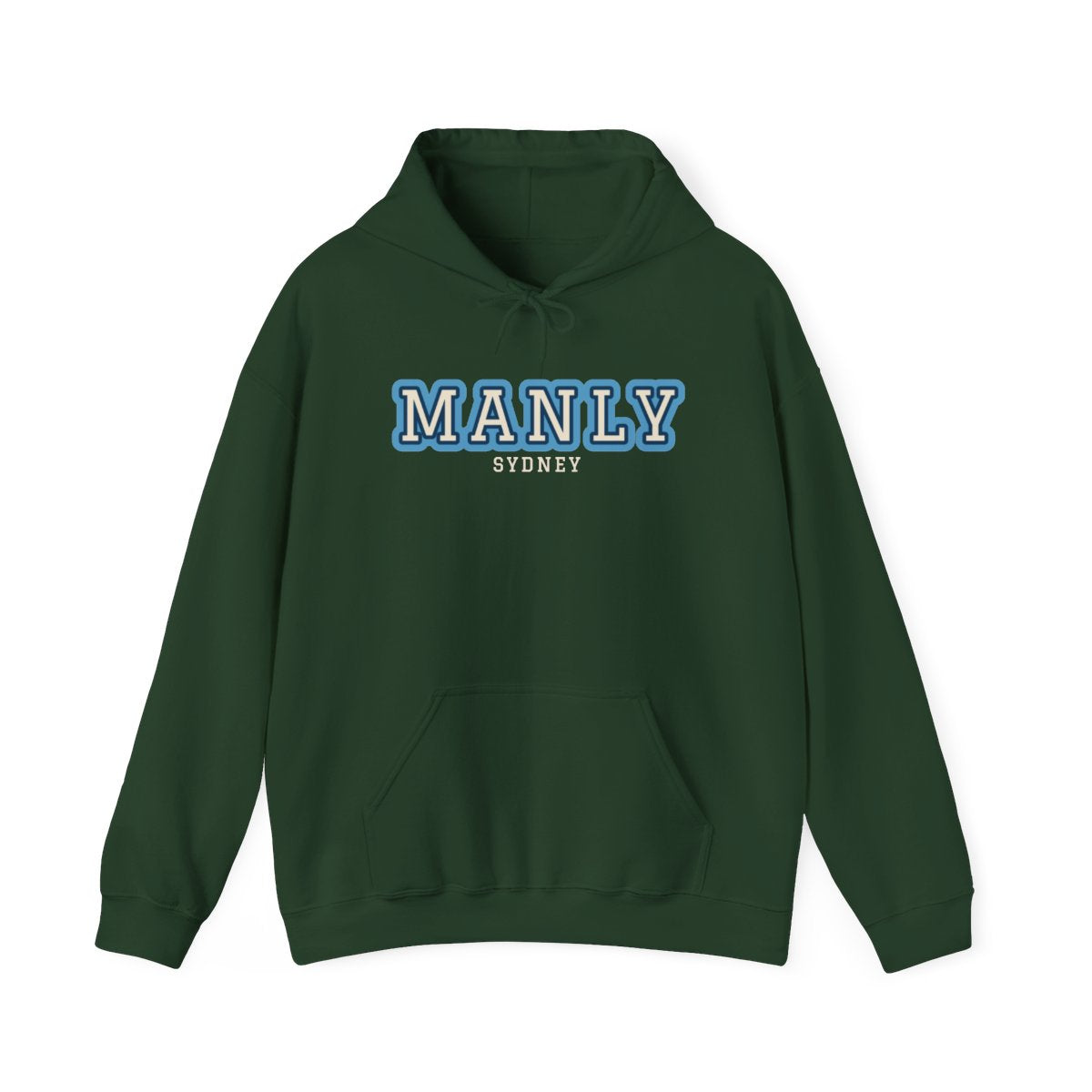 Manly Varsity — Hoodie Forest Green
