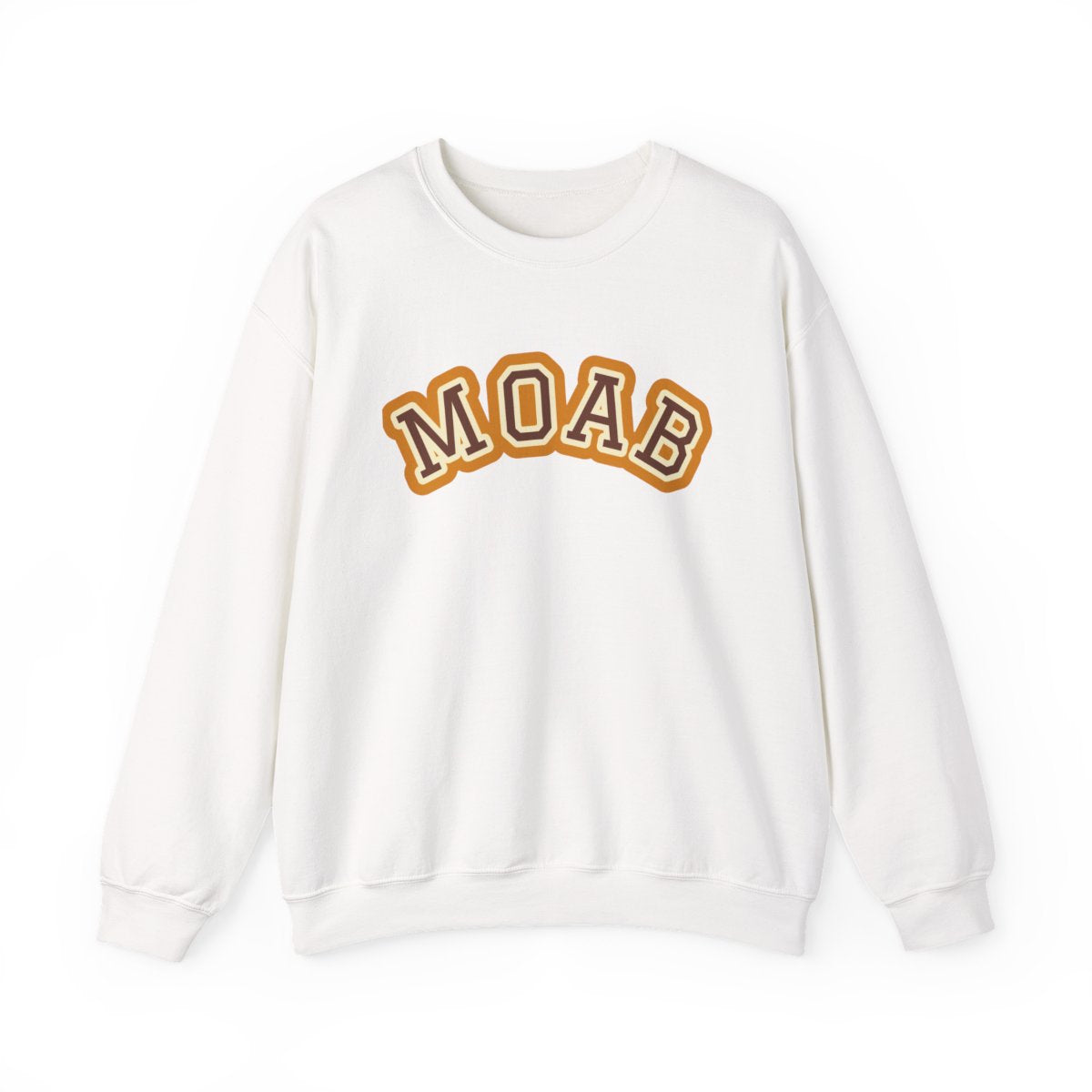 Moab Varsity — Crewneck White