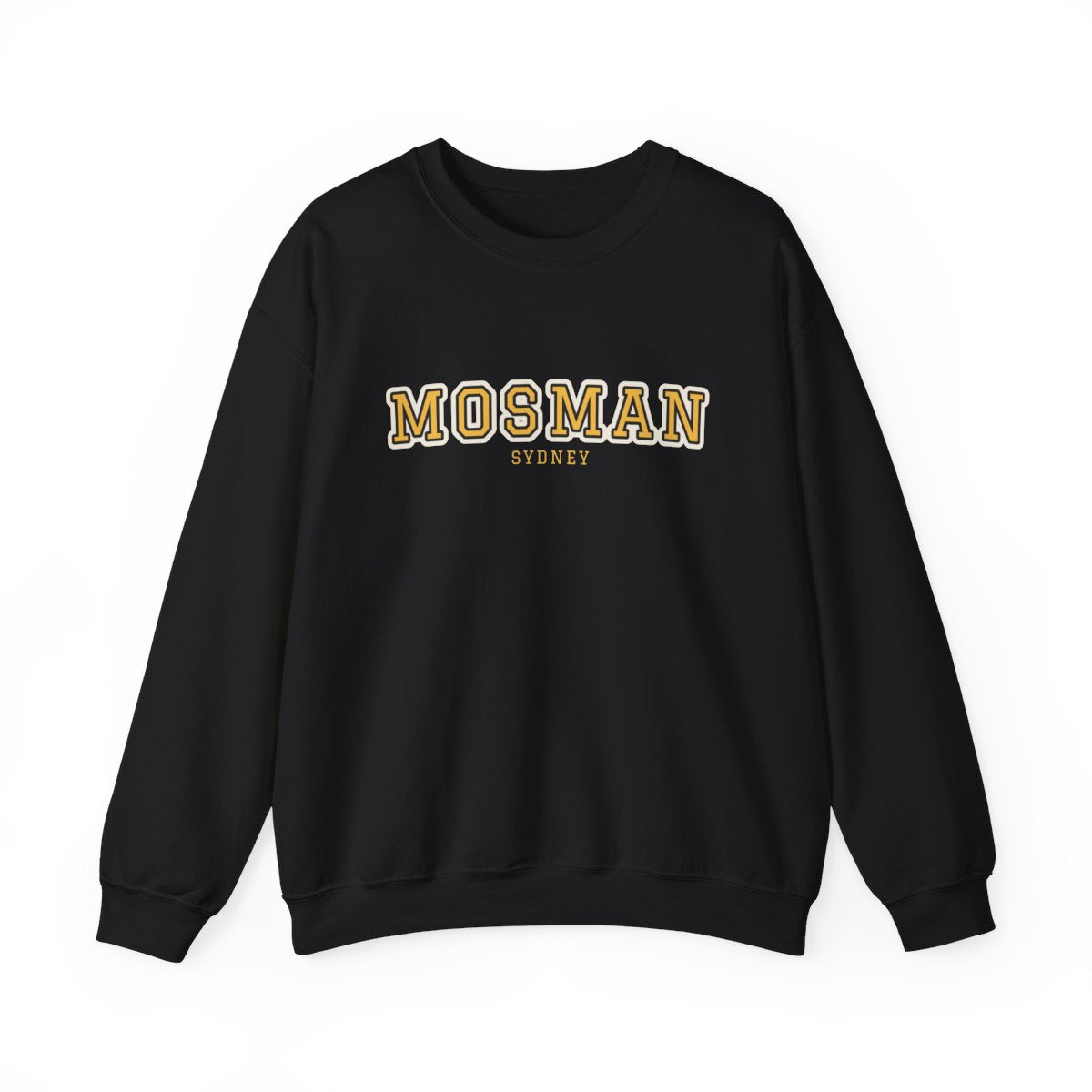Mosman Varsity — Crewneck Black