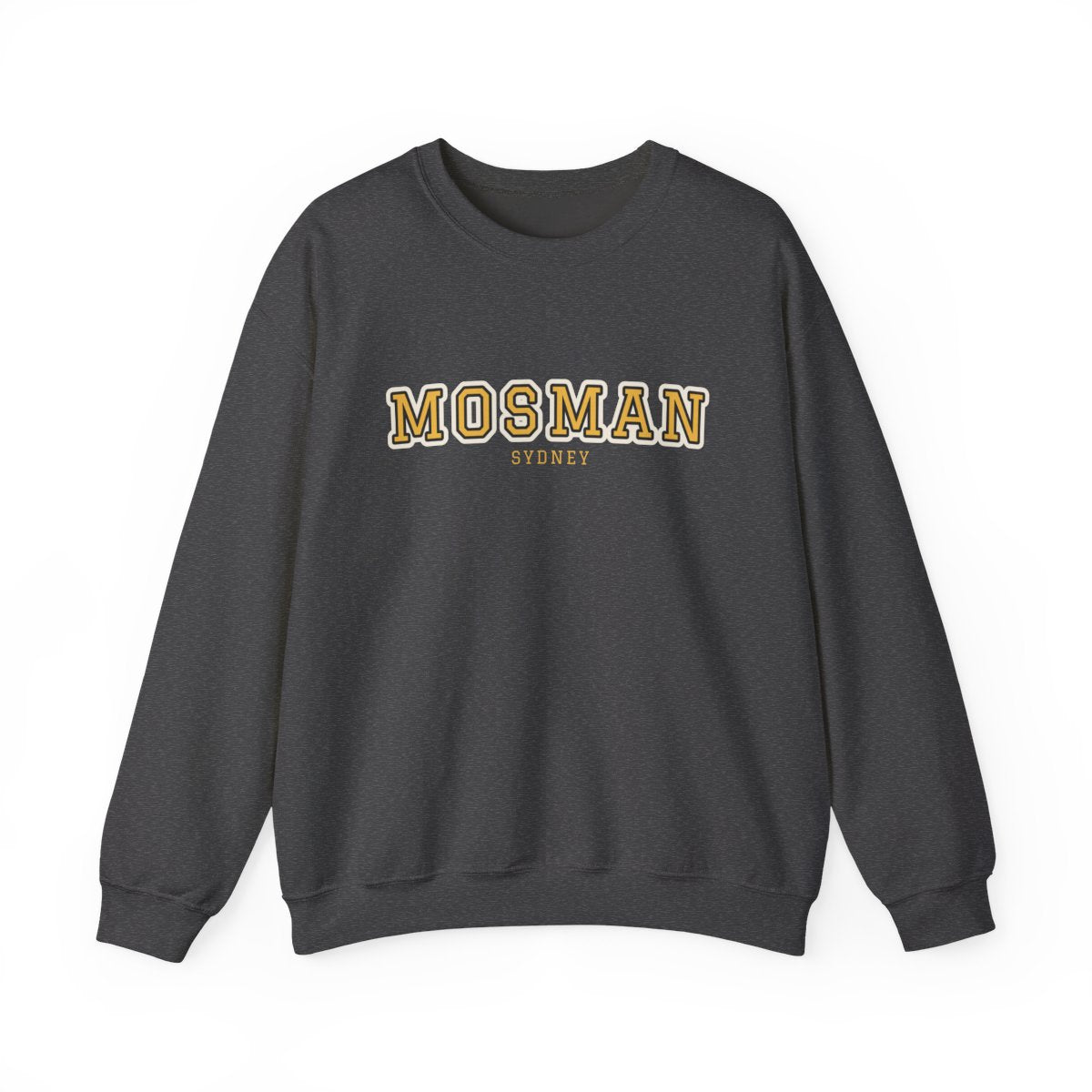 Mosman Varsity — Crewneck Dark Heather