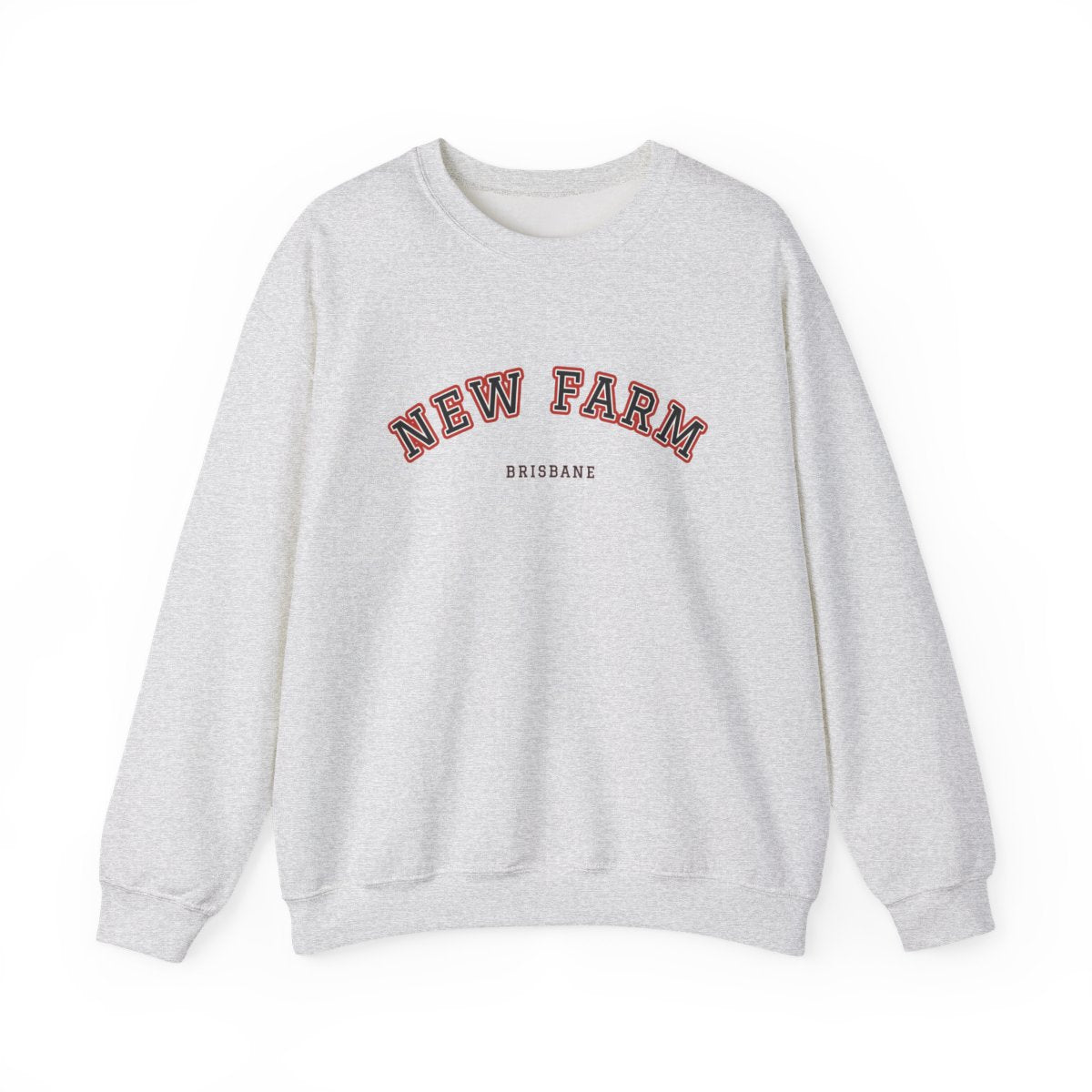 New Farm Varsity — Crewneck Ash