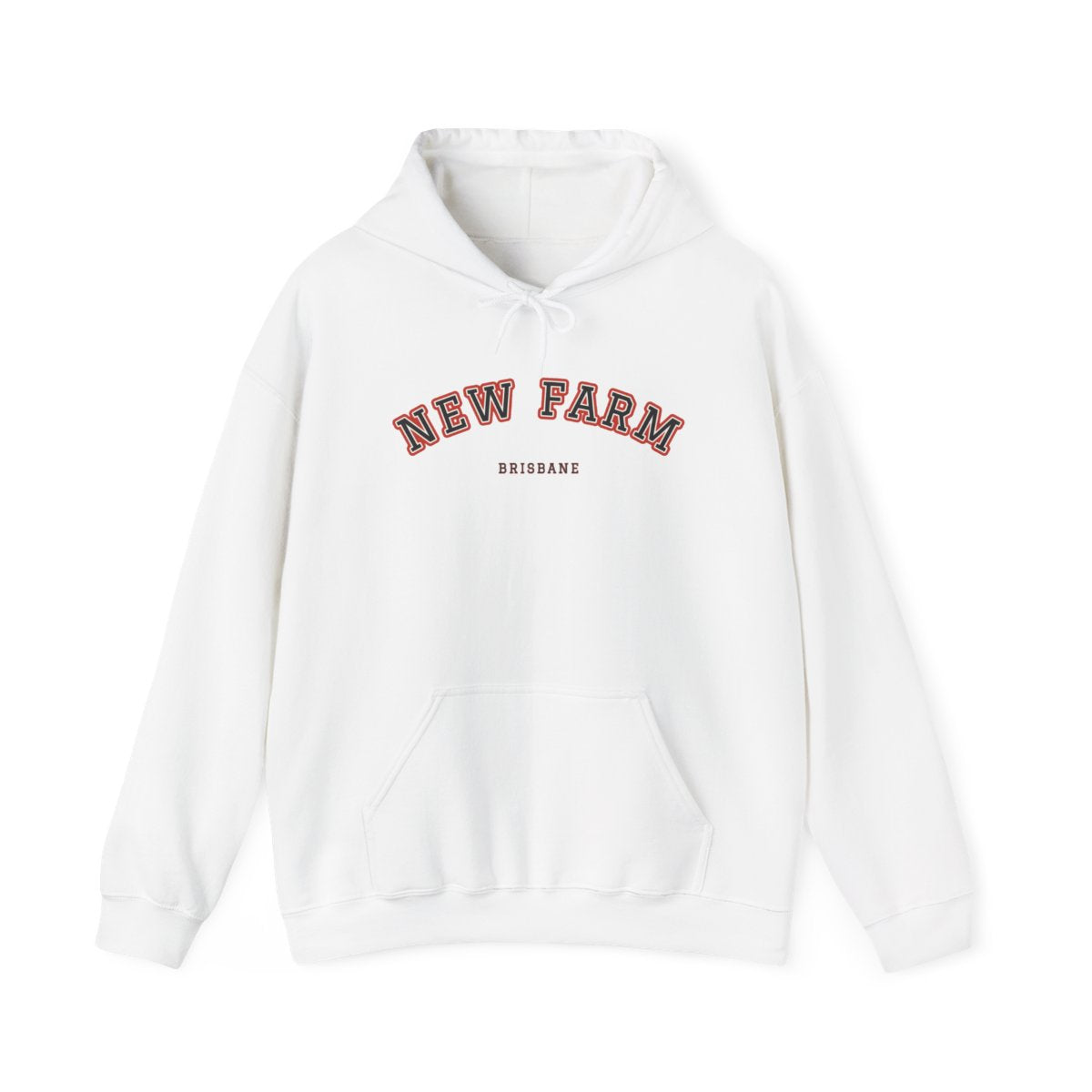 New Farm Varsity — Hoodie White