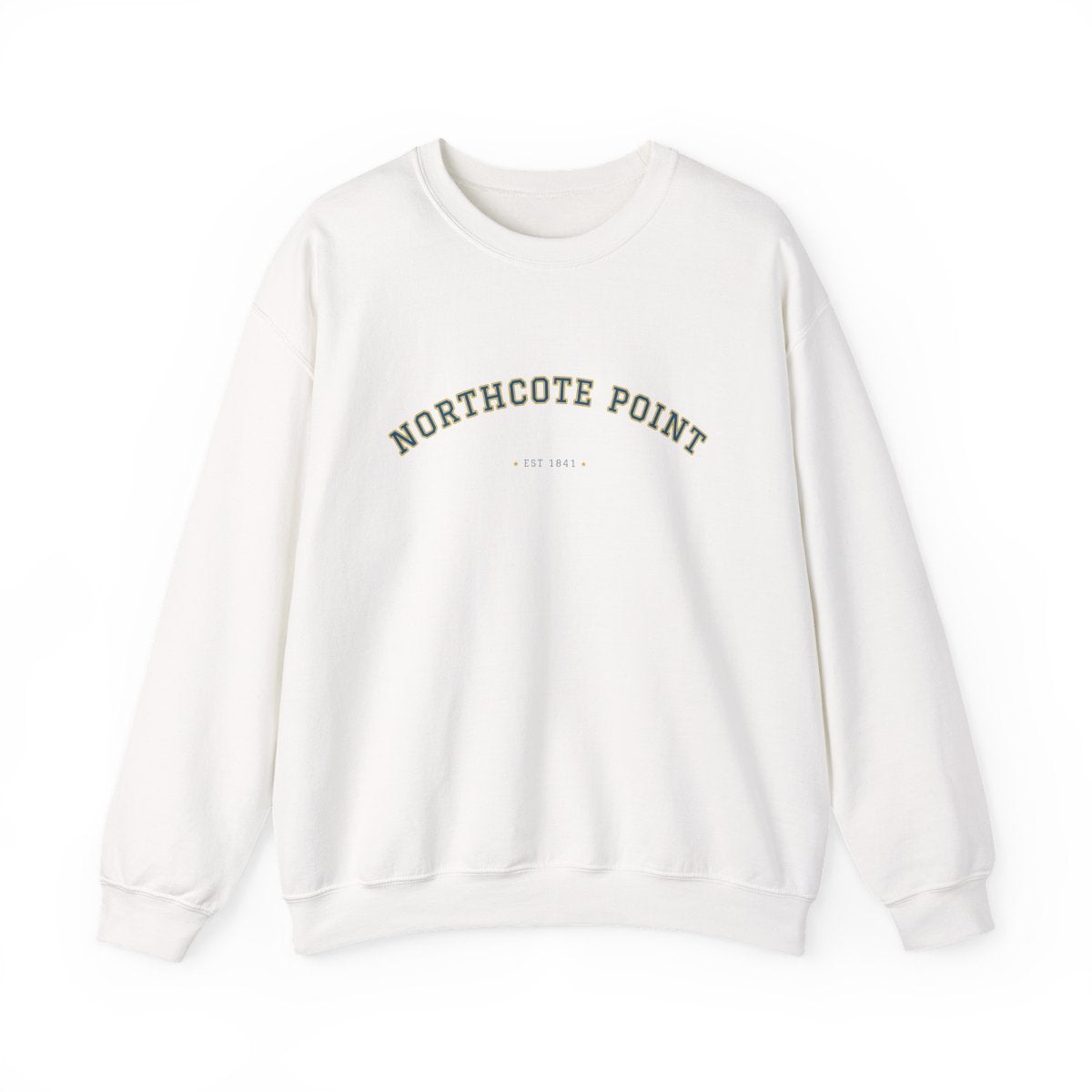 Northcote Point Varsity — Crewneck White