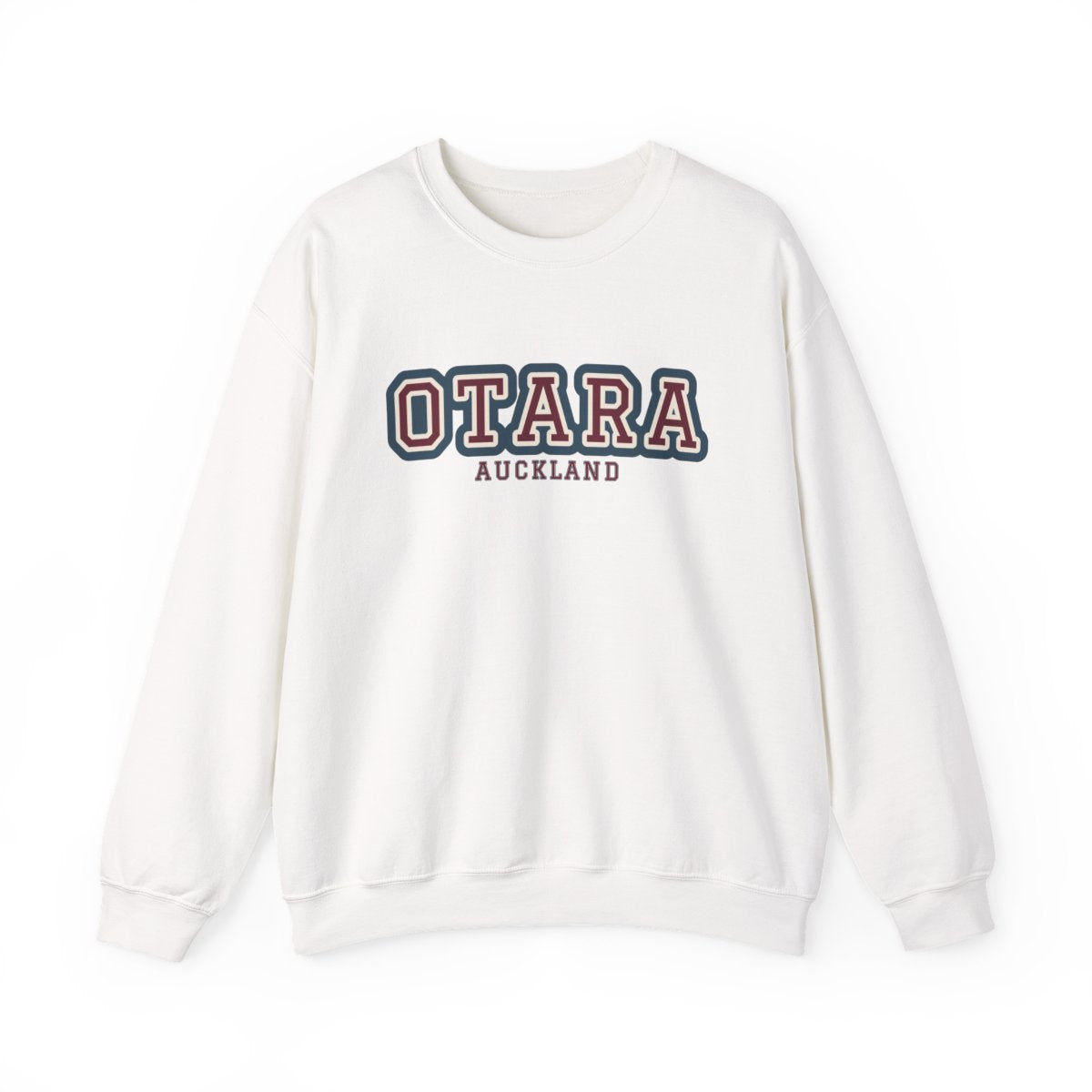 Otara Varsity — Crewneck White