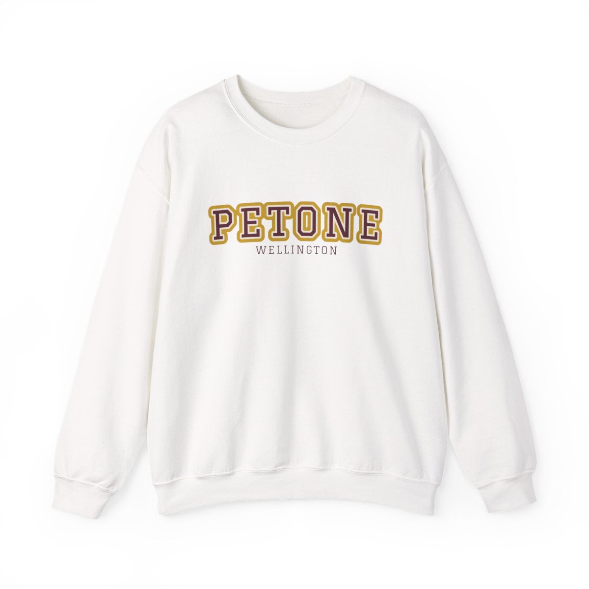 Petone Varsity — Crewneck White