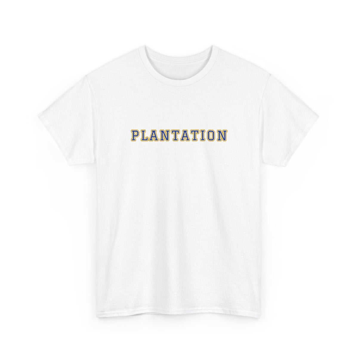 Plantation Varsity — Tee White