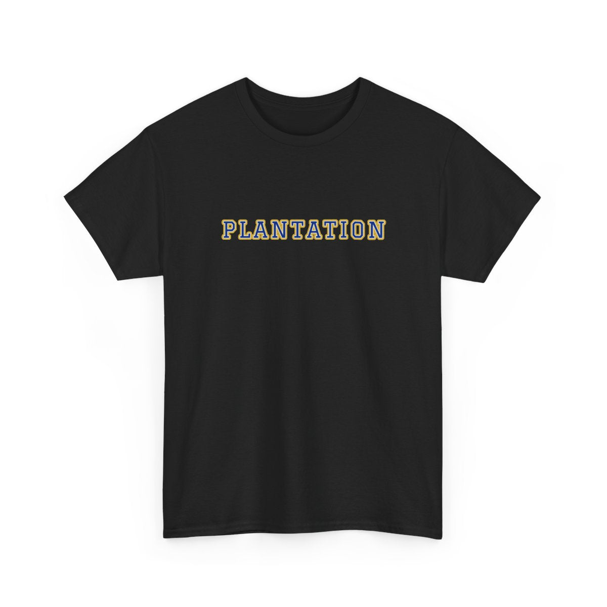 Plantation Varsity — Tee Black
