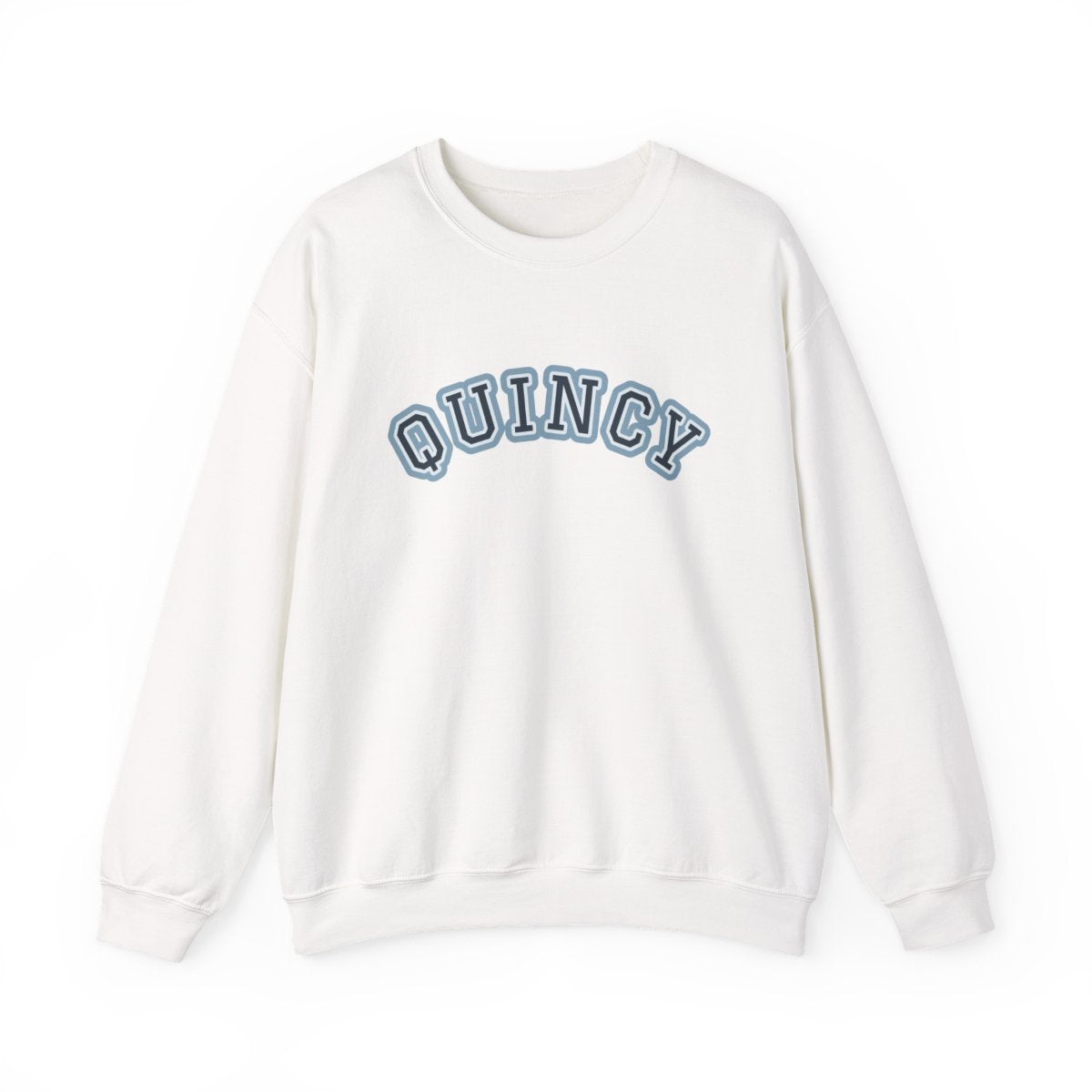 Quincy Varsity — Crewneck White