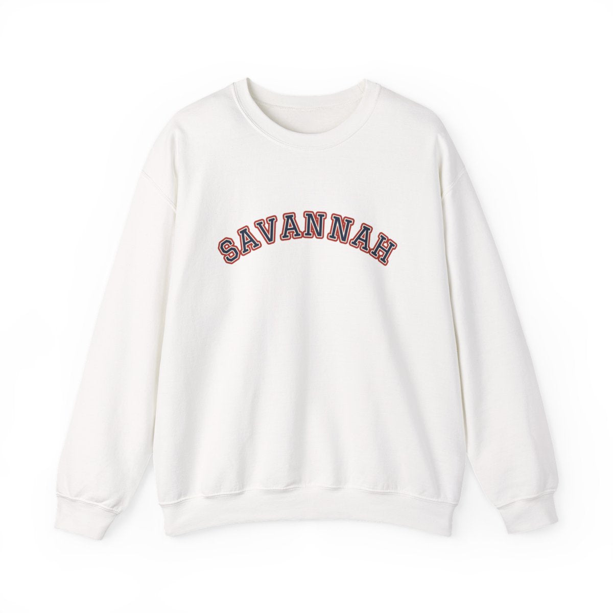 Savannah Varsity — Crewneck White