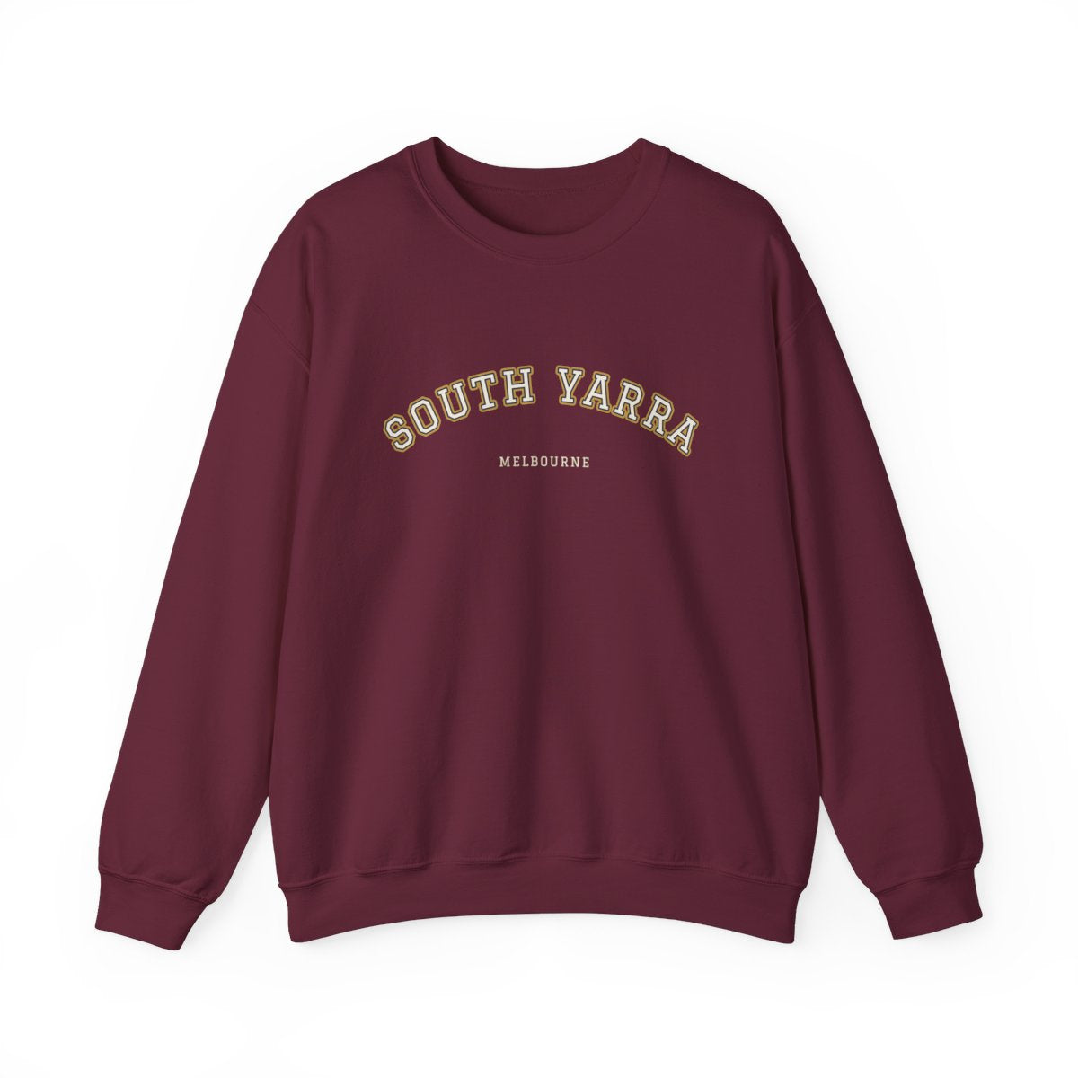 South Yarra Varsity — Crewneck Maroon