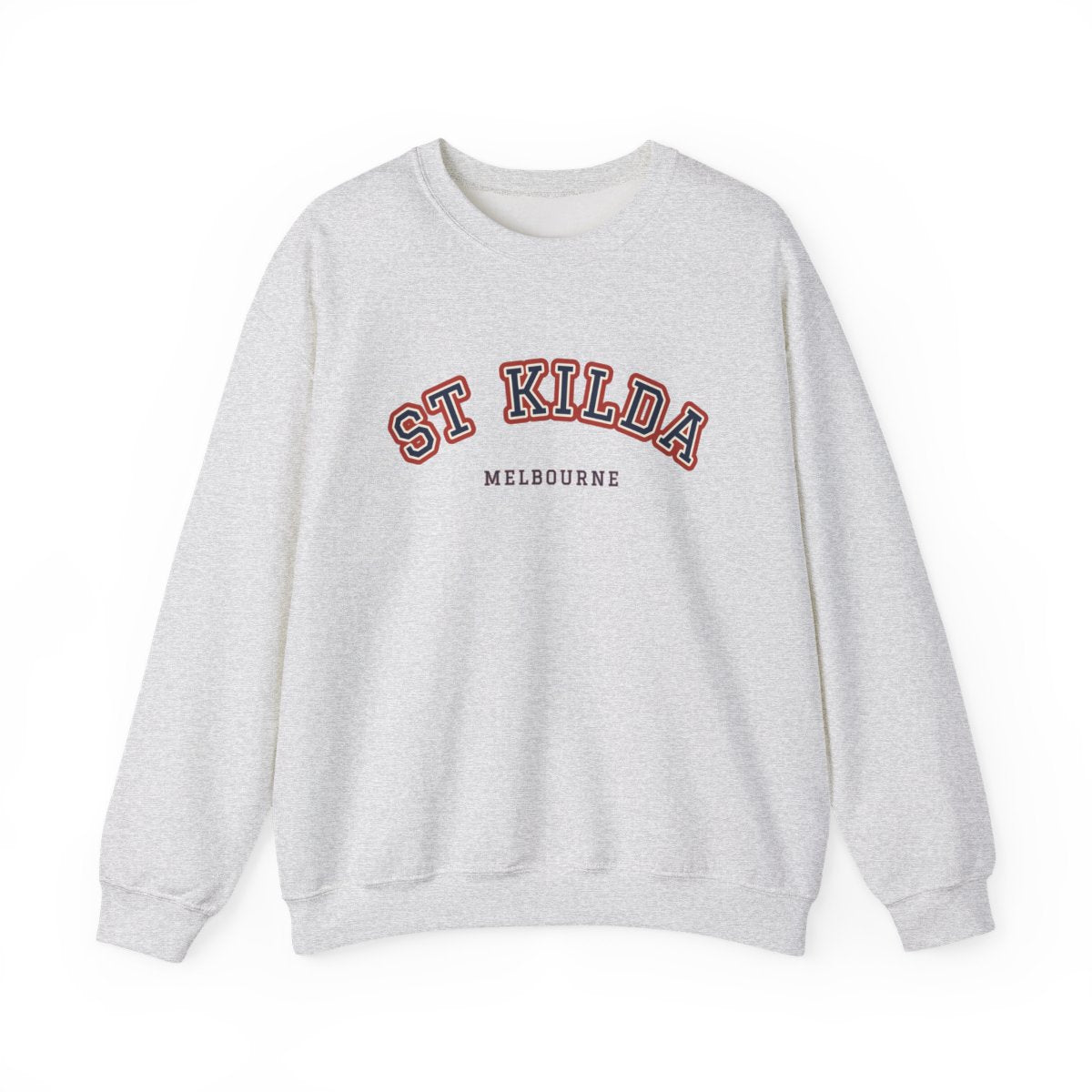 St Kilda Varsity — Crewneck Ash