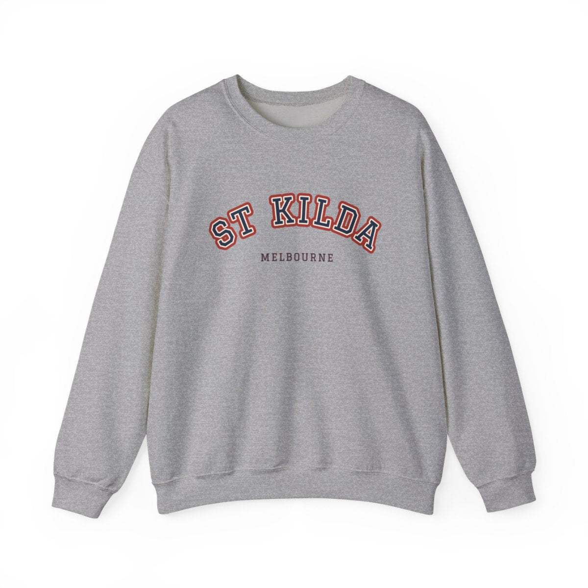 St Kilda Varsity — Crewneck Sport Grey