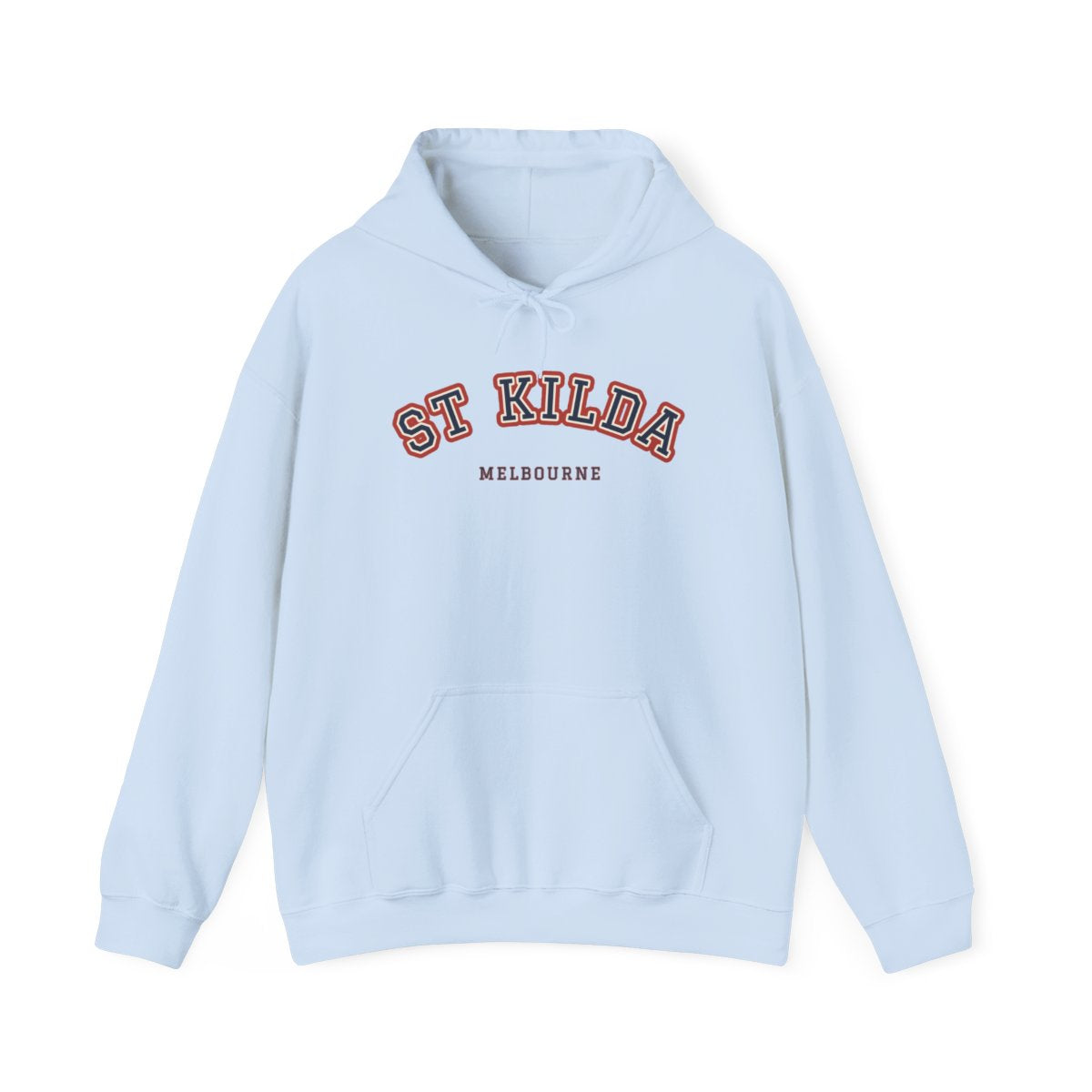 St Kilda Varsity — Hoodie Light Blue