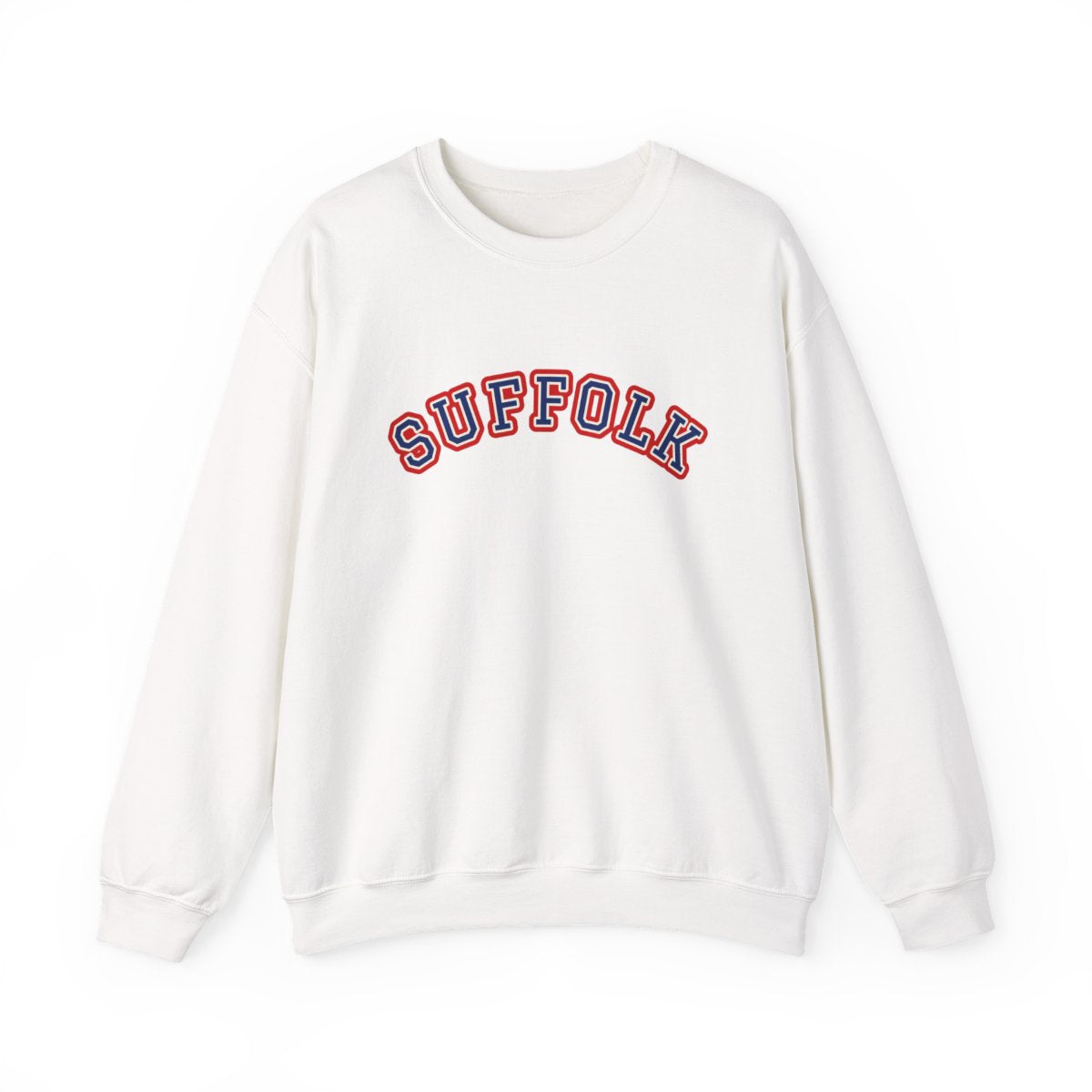 Suffolk Varsity — Crewneck White
