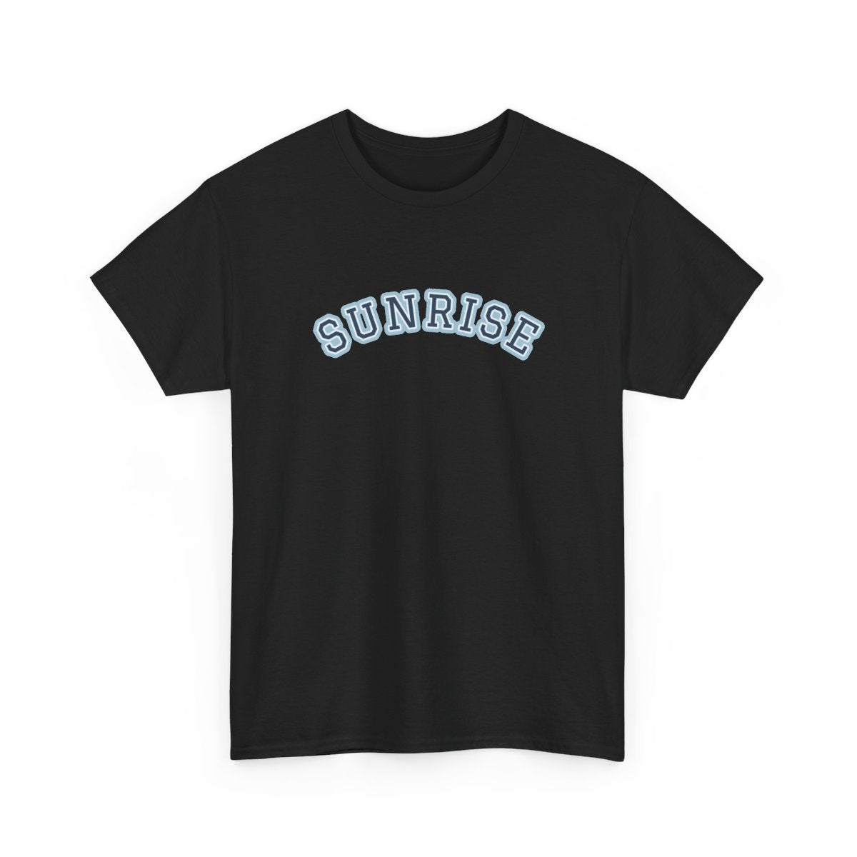 Sunrise Varsity — Tee Black