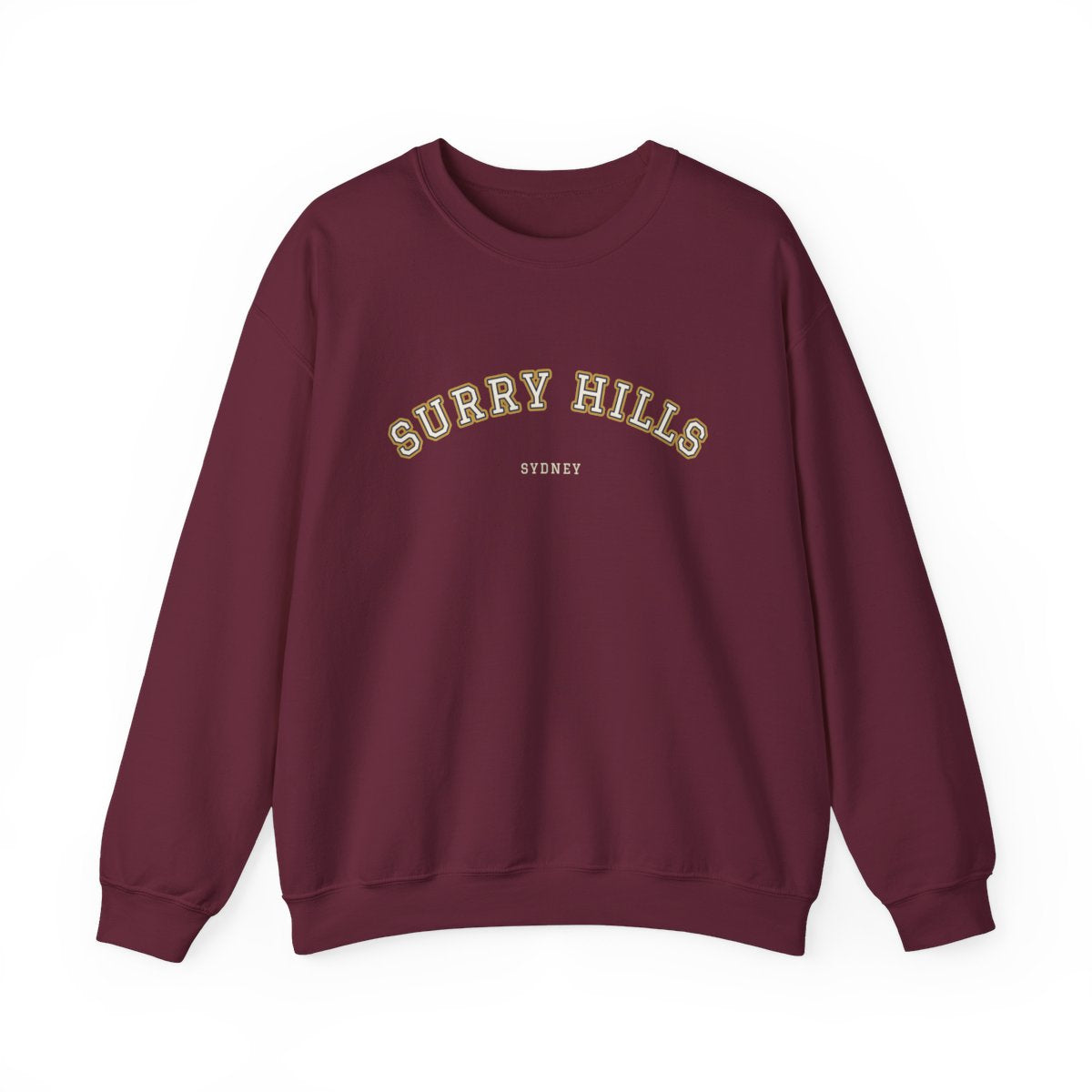 Surry Hills Varsity — Crewneck Maroon