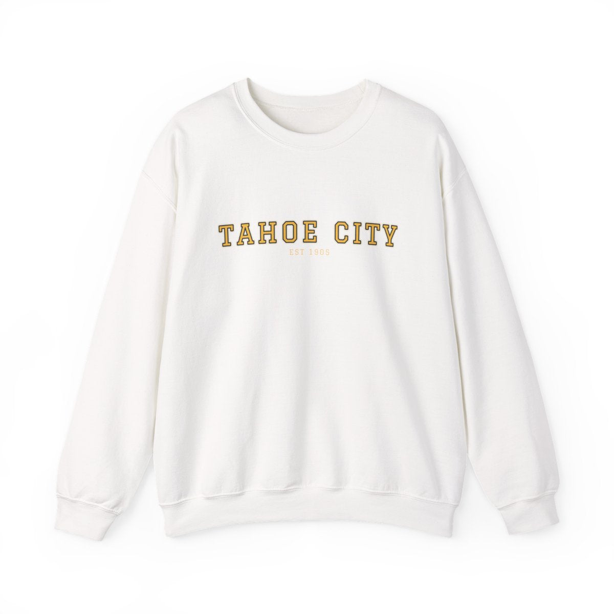 Tahoe City Varsity — Crewneck White