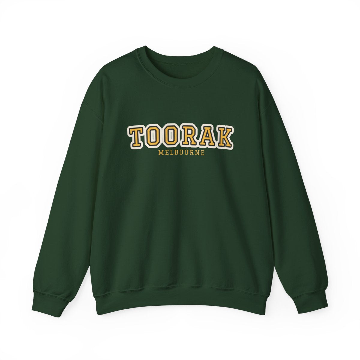 Toorak Varsity — Crewneck Forest Green