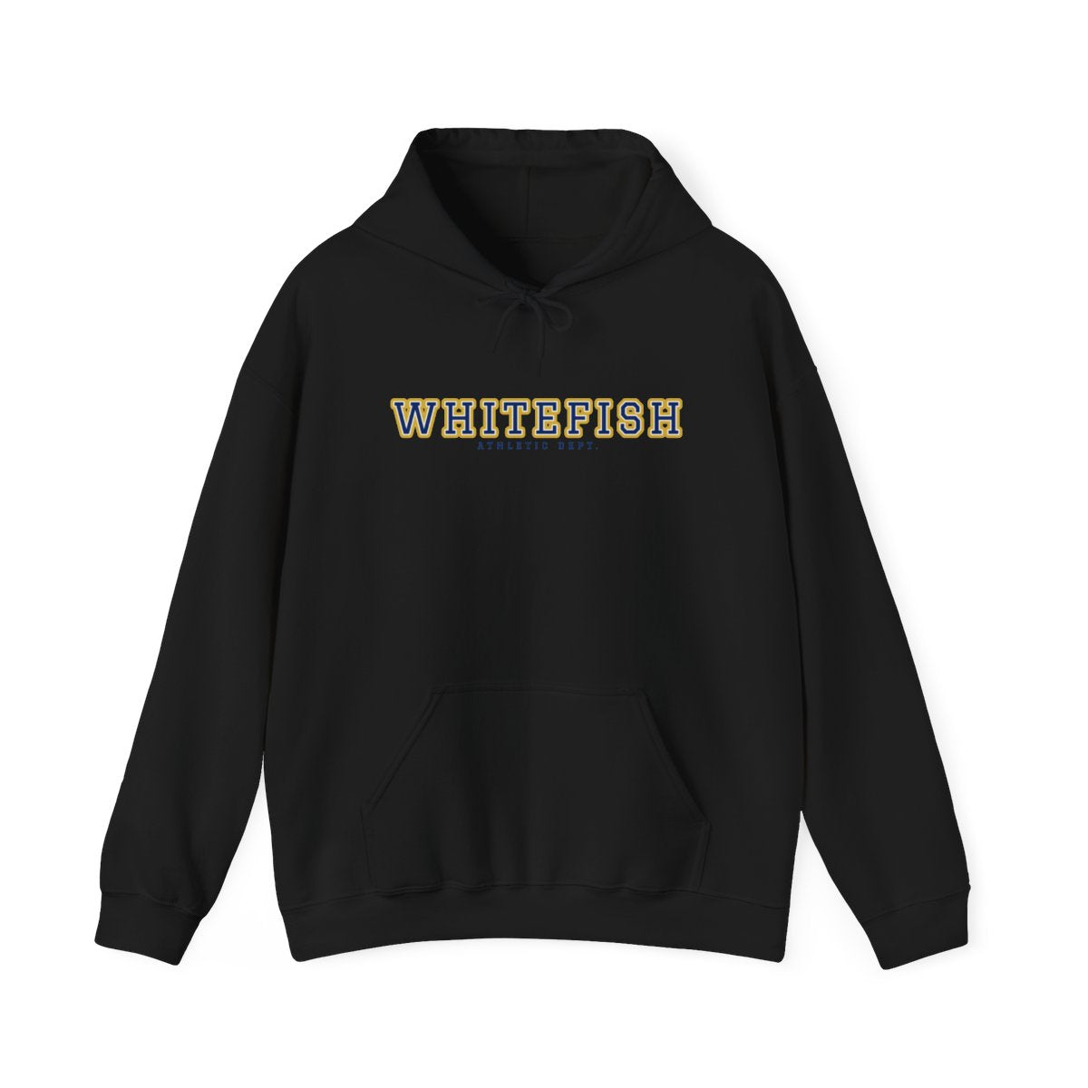 Whitefish Varsity — Hoodie Black