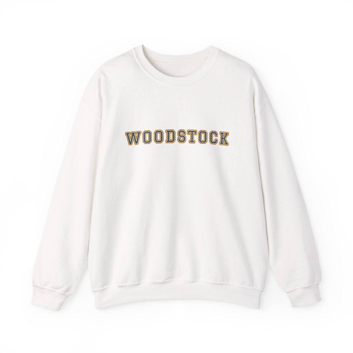 Woodstock Varsity — Crewneck White